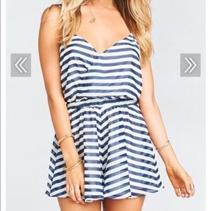 Show Me Your Mumu Olympia Romper - Sailor Stripe